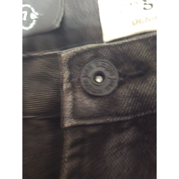 Umgee Denim Black Distressed Fray Hem Shorts Size 7 NWT High Rise Raw Edge - Picture 10 of 11